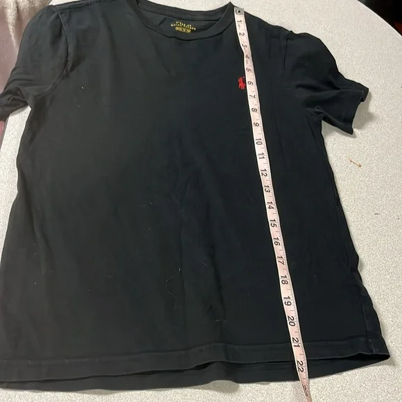 Polo Ralph Lauren Black Shirt Sleeve T Shirt Size M (10-12) - Picture 6 of 7